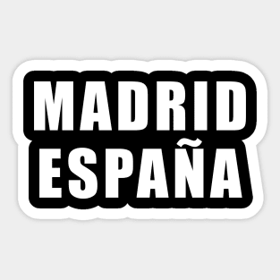 Madrid Spain Sticker